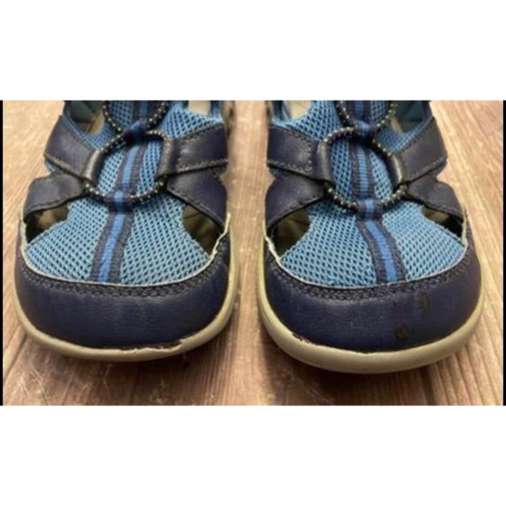 Blue Columbia Boy Techsun Water Shoes Hiking Sandals, Size Youth 4 - Picture 2 of 5